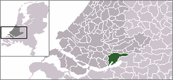 Location of Dordrecht