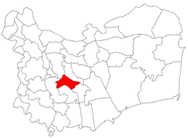 Location in Tulcea County