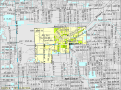 U.S. Census Bureau map showing city limits