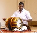 Tambor Thavil, de la música carnàtica de la India.