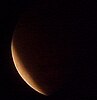 Eclipse observed from Sasolburg, South Africa - around 02:55 UTC. Lunar north is right.