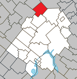 Location within Les Appalaches RCM