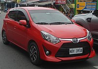 2017–2019 Wigo 1.0 G (B100RA; first facelift, Philippines)