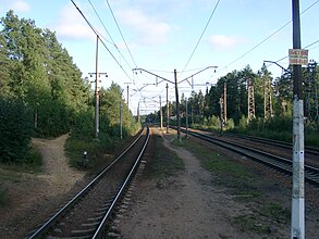 Вид в южном направлении, в сторону пл. Лемболово