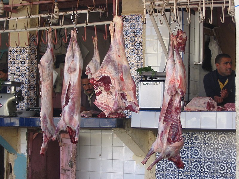 File:Butcher in Morocco.JPG