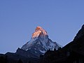 The classic view of Matterhorn, Pennine Alps