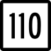 Route 110 marker