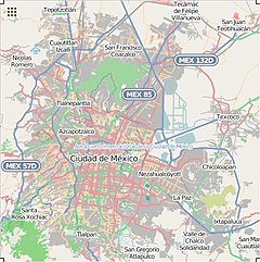 Olímpica is located in Greater Mexico City