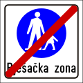 III-79 End of pedestrian zone