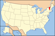 Location of Vermont within the US