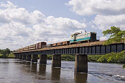 Railway bridge over the Amapari River