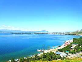 Sevan city beach