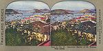 "Beautiful Harbor of St. Thomas, West Indies", stereoptical view, c. 1900.