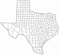 Location of Belton, Texas