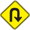 File:Uruguay Road Sign Hairpin.svg