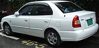 Pre-facelift Hyundai Verna sedan (South Korea)