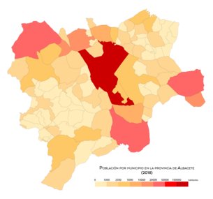 Población por municipio en 2018