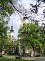 Serbian Orthodox (left) and Roman Catholic (right) churches