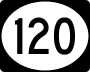 Route 120 marker