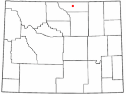 Location of Sheridan, Wyoming