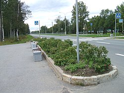 Зеленогорское шоссе в посёлке Солнечное