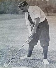 A young Frank Dufina playing gold at Wawashamo