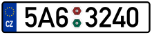 Czech license plate.svg