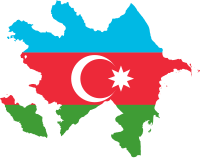 Outline map of Azerbaijan