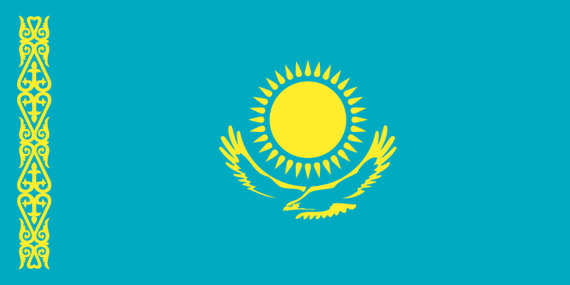 Archivo:Flag of Kazakhstan.svg