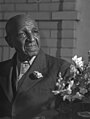 Image 15 George Washington Carver Photo: Arthur Rothstein; Restoration: Lise Broer A portrait of George Washington Carver, American scientist, botanist, educator and inventor, from 1942. Much of Carver's fame is based on his research into and promotion of alternative crops to cotton, such as peanuts and sweet potatoes. In addition to his work on agricultural extension education for purposes of advocacy of sustainable agriculture and appreciation of plants and nature, Carver's important accomplishments also included improvement of racial relations, mentoring children, poetry, painting, and religion. One of his most important roles was in undermining, through the fame of his achievements and many talents, the widespread stereotype of the time that the black race was intellectually inferior to the white race. More selected portraits