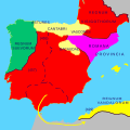 Visigothic Kingdom (418-721 AD) in 476 AD.