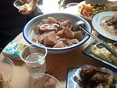 Pork-ribs and lotus root soup