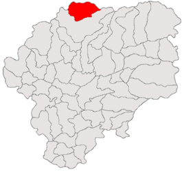 Location in Bistrița-Năsăud County