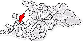 Location in Maramureș County