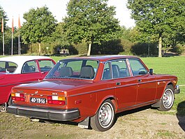 1975 164 rear illustrating updated tail end including 6 panel lights and unique emblems only used on 1975 164.