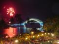 Image 8A nighttime view of the Bridge of the Americas, 2006