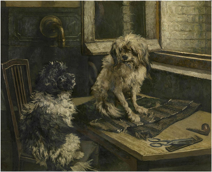 File:Jan Stobbaerts - Dogs.jpg