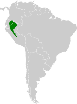 Distribución geográfica del hormiguero lunulado.