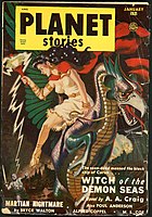 Anderson's novella Witch of the Demon Seas (published under his "A. A. Craig" byline) was the cover story in the January 1951 issue of Planet Stories