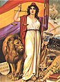 Allegory of the Spanish Republic with the Flag of the Second Spanish Republic