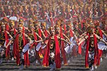 Gandrung dance performance.