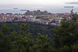 View of Sykies district with Heptapyrgion