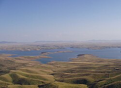 Reservoir of La Serena, the largest in Spain.