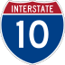 Interstate 10 marker