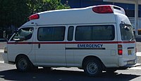 HiMedic ambulance (with high roofline and 1UZ-FE V8 engine)