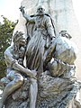 Samuel de Champlain monument, lower portion, in Orillia, Ontario