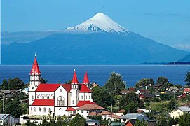 Puerto Varas, lago Llanquihue y volcán Osorno