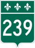 Route 239 marker