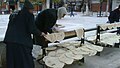 Bread being dried at Al Hatab Square in 2010