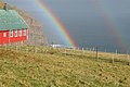 Double rainbow at Akraberg